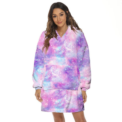 Print Hooded Blanket