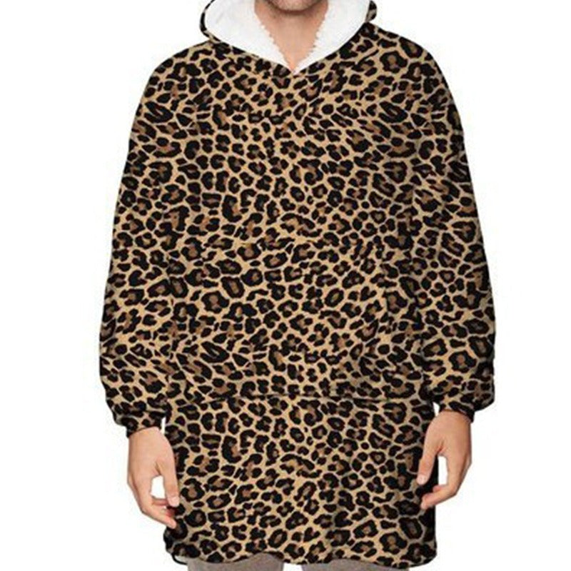 Print Hooded Blanket