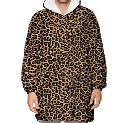 Print Hooded Blanket