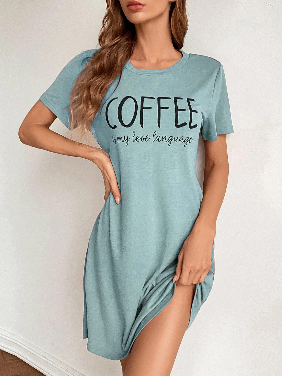 Women's Milk Silk Pajama Dress
