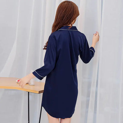 New Women's Silk Pajama Cardigan - Casual Loungewear