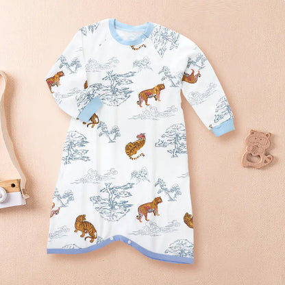 Baby Long Sleeve Sleep Dress and Sleep Bag for Newborns