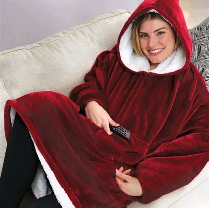 Plush Hoodie Blanket for Cozy Comfort