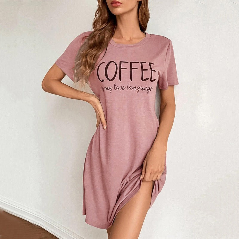 Women's Milk Silk Pajama Dress