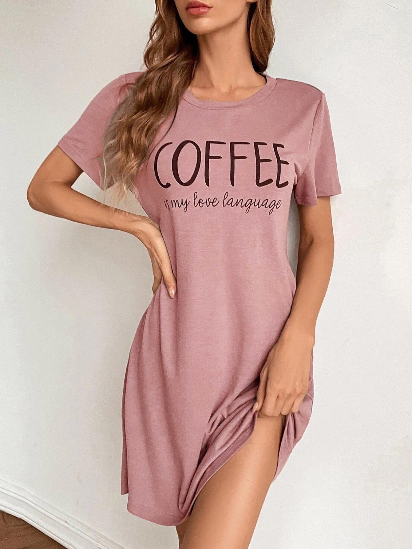 Women's Milk Silk Pajama Dress