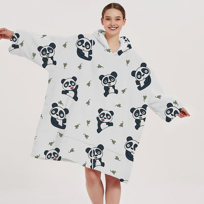 Print Hooded Blanket