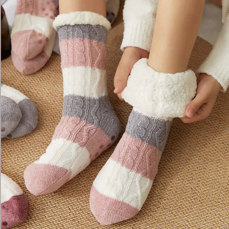 Warm Thick Non-Slip Coral Fleece Socks